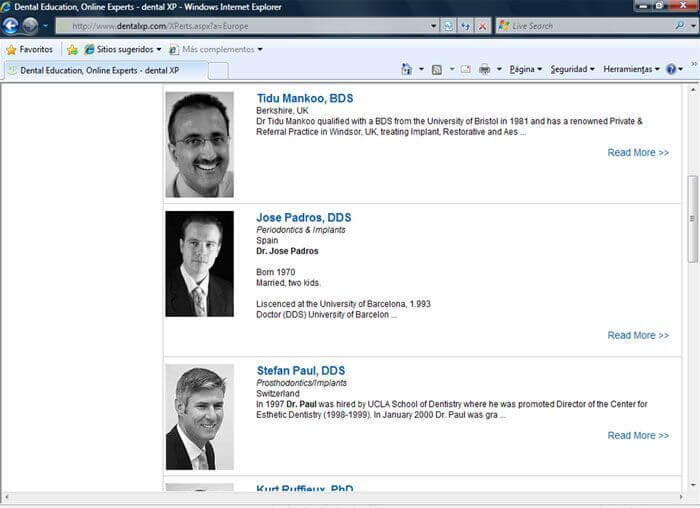 We created Dentalmaster, a free online training platform for dentists, and directed its management for 5 years We created Dentalmaster, a free online training platform for dentists, and directed its management for 5 years