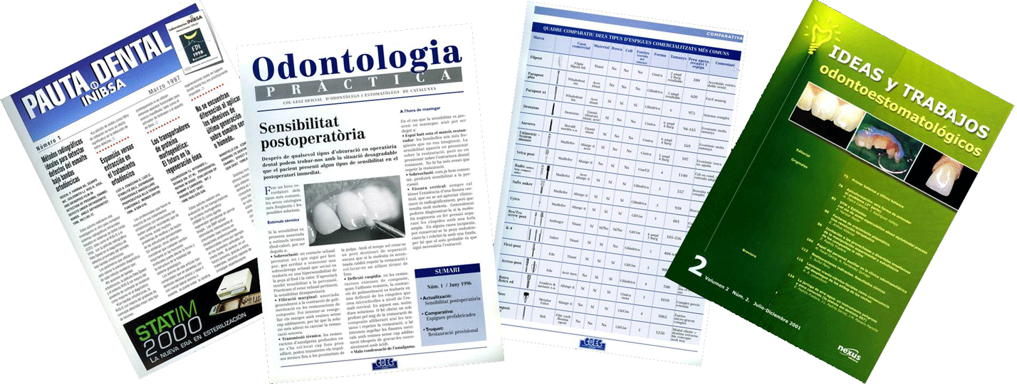 We have formed part of the scientific committee of various specialised dentistry journals We have formed part of the scientific committee of various specialised dentistry journals
