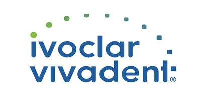 Logo of the company ivoclar, manufacturer of porcelain veneers. They are distinguished by their natural appearance, with very real shapes and colors, a line of teeth that has been so successful. Aesthetically and prosthetically optimized. SR Vivodent S PE is the singular tooth for high demands